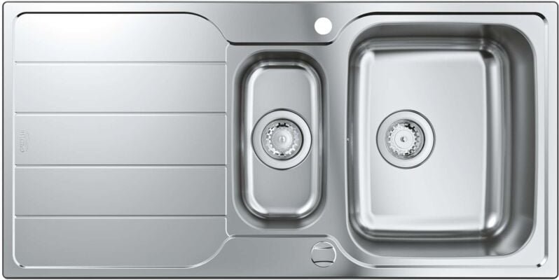 Abwäschen - Spülbecken K500 mit automatischem Ablauf, 100x50 cm, gebürsteter Edelstahl 31572SD1 - Grohe