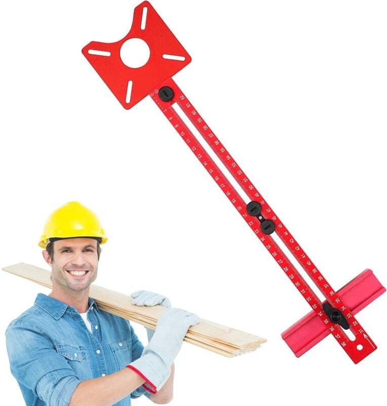 Jalleria - Nuthalter für Fräser – 3-in-1 verstellbare Fräser-Schablone, Holzbearbeitungswerkzeuge, Kreis-Schneidführung ...