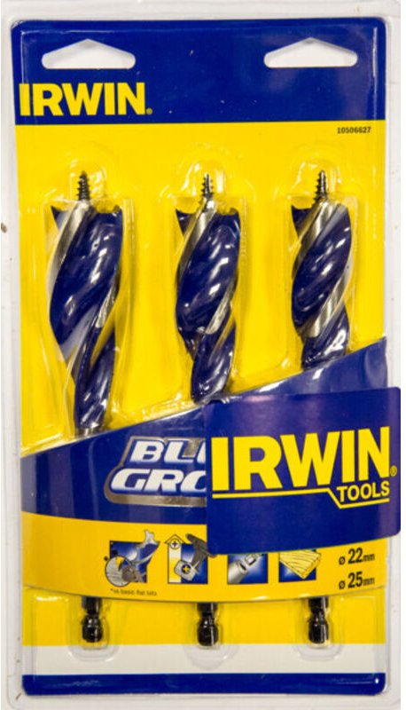 Blue Groove Holzbohrer-Set 6x 20, 22, 25 Mm - I-10506627