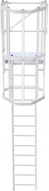 Ortsfeste Steigleitern mit Sperrklappe - Steighöhe 3.60m bis 3.90m - CS39-CVAP