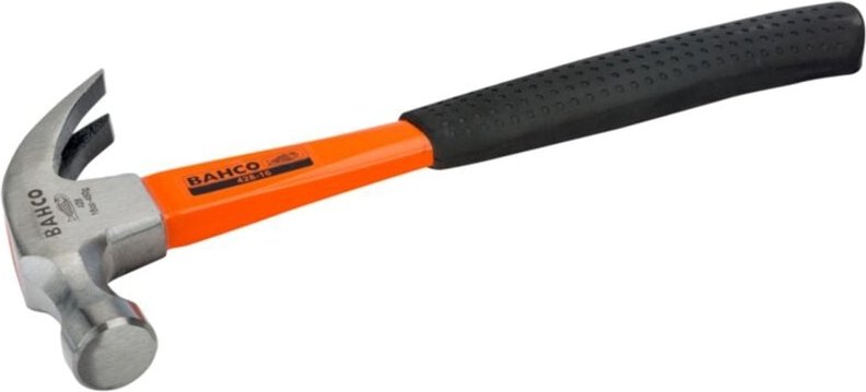 Bahco Klauenhammer mit Gummigriff und Fiberglasstiel 450 g