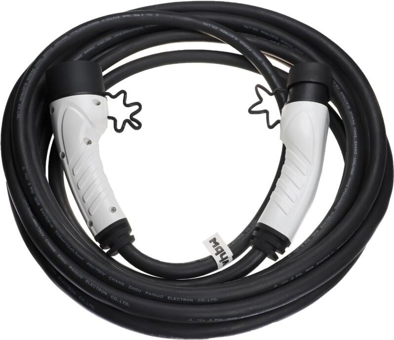 Thumbnail - vhbw Ladekabel Typ 2 zu Typ 2 kompatibel mit Volvo V90 PHEV, V60 Recharge Elektroauto, 3-phasig, 32 A, 22 kW, 10 m