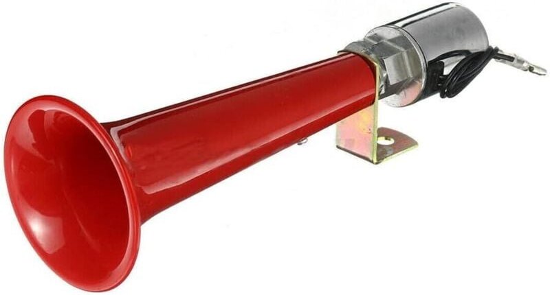 Türkisches Lufthorn, Trompetenpfeife, 180 dB, 400 Hz, für Auto, LKW, Boot, Bus, Rot, 12 V, 24 V