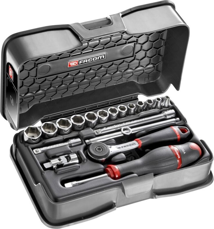 FACOM Steckschlüssel-Set 1/4 R.161B, 19-tlg.