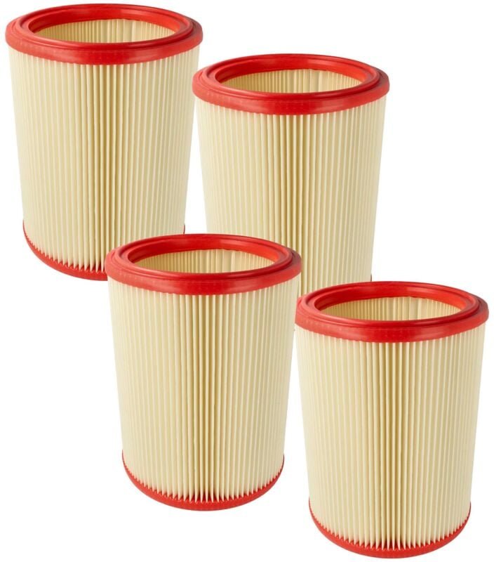 4x Lamellenfilter kompatibel mit Nilfisk Attix 50-21 pc Clean Room, 50-21 xc, 50-2H pc / xc, 50-21 pc / ec, 50-2M pc Han...