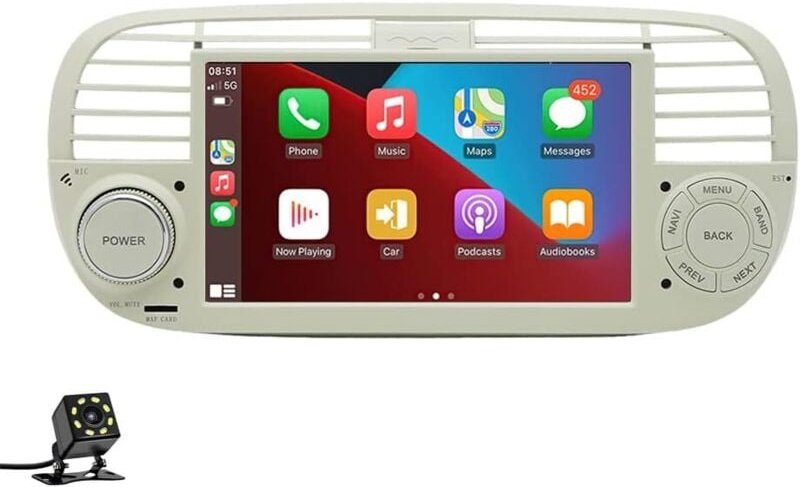 Kabelloser CarPlayer Android Auto Autoradio, 7 Zoll, 2-Din-Touchscreen, Autoradio, unterstützt Bluetooth/FM/WLAN/GPS/Mir...