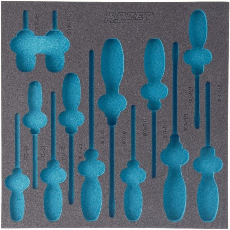 2-Komponenten Weichschaum-Einlage für Art.Nr. 163-100/13, 2/3 (344 x 342 mm) - Hazet