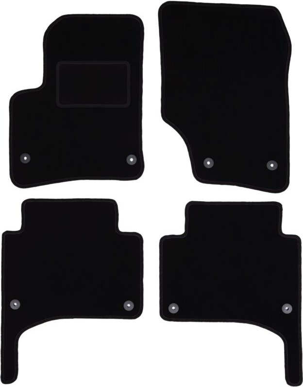 Schwarze Veloursmatten für: Porsche Cayenne I SUV (2002-2010)