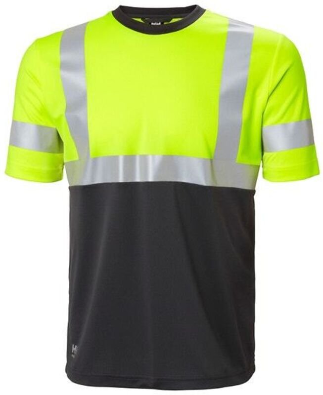 Warn-T-Shirt addvis, gelb, Gr.S