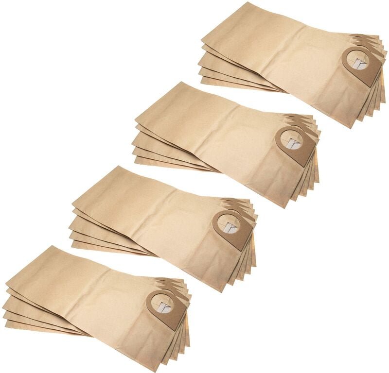 20x Staubsaugerbeutel Ersatz für Bosch 1609201628 für Staubsauger - Papier, 49.5cm x 21.8cm, sandfarben - Vhbw