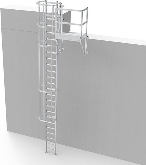 Ortsfeste Steigleitern - Steighöhe 6.60 à 6.90m - CS69-CPSL60