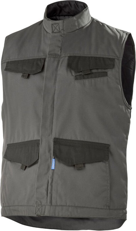 Gilet Matelassé Facity Grau Anthrazit/schwarz M