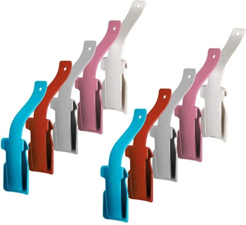 Tonchean - 10er-Pack Schuhlöffel, Schuhheber, kurzer und fauler Schuhhelfer, Schuhlöffel aus Kunststoff für ältere Mensc...