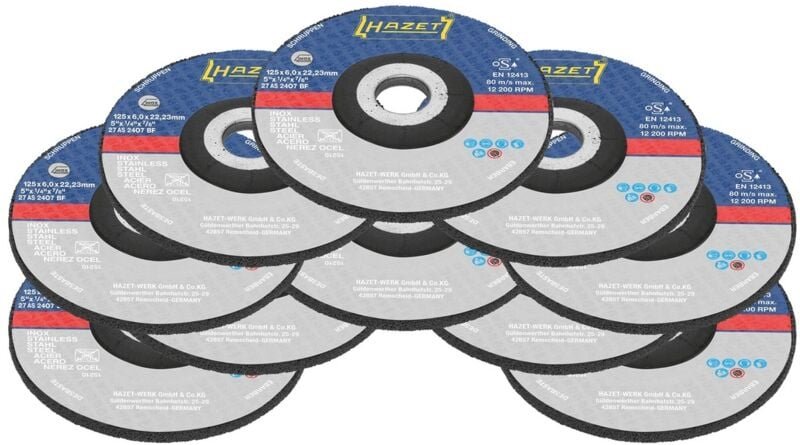 Hazet Schruppscheiben Satz, Anzahl Werkzeuge: 10