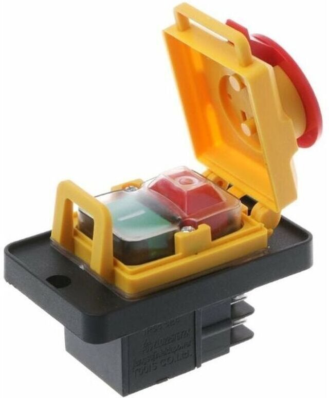 Elektromagnetischer Schalter für Schneidemaschinen, Not-Aus-Taste, Spannungsfreigabe-Tastenschalter, geeignet für den We...