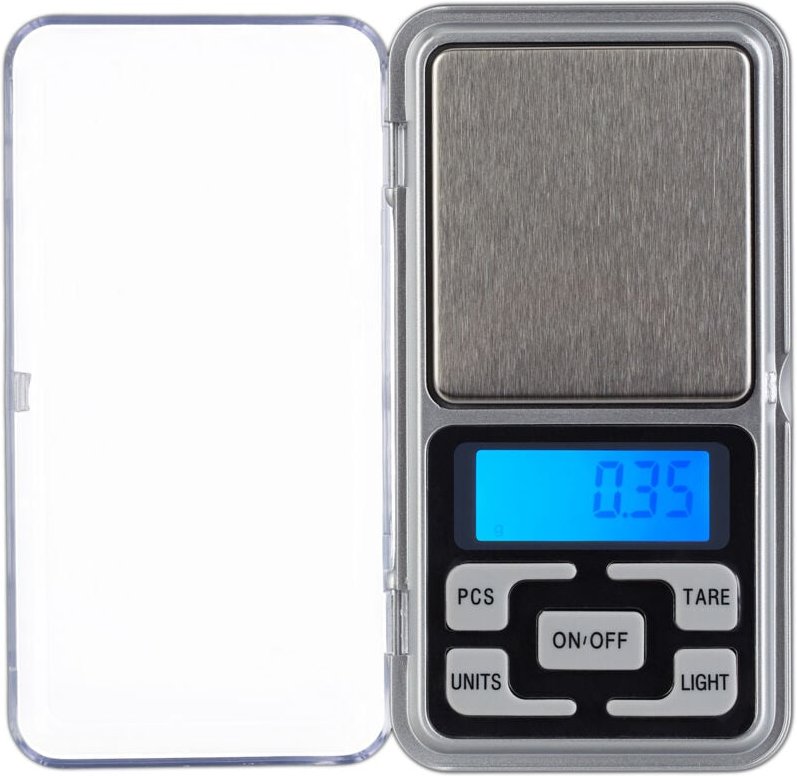 Relaxdays - 4 x Digitale Feinwaage, wiegt bis 200 g, 0,01 g Schritte, Tara- & Zählfunktion, kalibrierbar, Mini Taschenwa...
