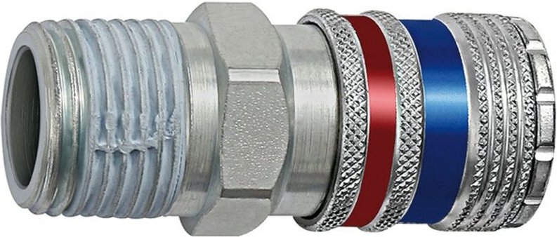 Sicherheitskupplung nw 7,6, Stahl/Messing verzinkt, r 3/8 ag - Riegler