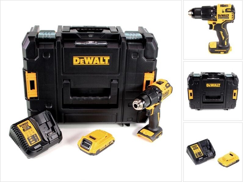 Thumbnail - DeWalt DCD 709 D1T Akku Schlagbohrschrauber 18V 65Nm + 1x Akku 2,0Ah + Ladegerät in TSTAK Box