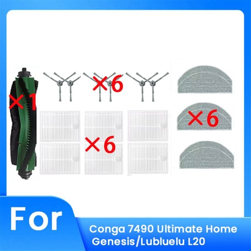 Thumbnail - 19 Pcs für 7490 Ultimative Home / L20 Kehren Roboter Zubehör Reiniger Teile Ersatz