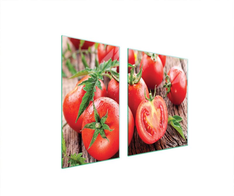 GLASSCHUTZPLATTE FÜR HERD 90x52 TOMATEN