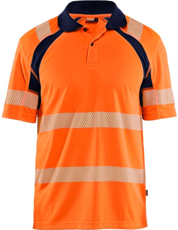 Hochsichtbares Arbeitspolo 3595 - Orange/Marine XXL