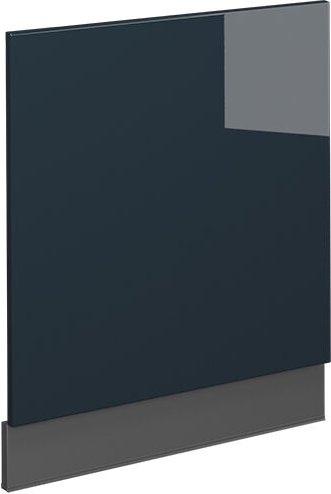 Frontblende Fame-Line, Dunkelblau Hochglanz, 60 cm, Vicco