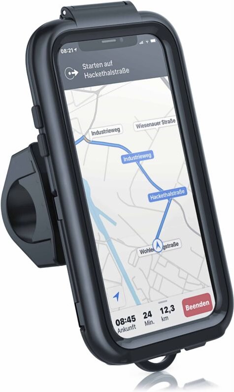 Fahrradhalterung mit Schutzhülle für Iphone x und xs Spritzwasserschutz / Quick Lock - Aplic