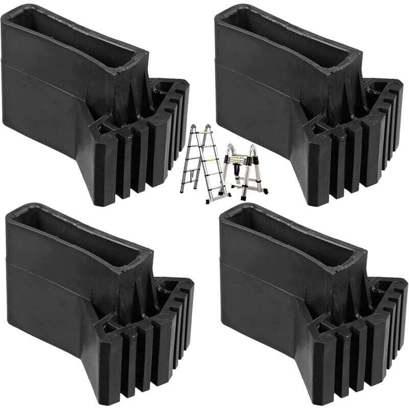 Ulisem Leiterfußabdeckungen, Füße, Verlängerungsleiterfüße, Leiter, rutschfeste Gummipads, universelle rutschfeste Gummi...