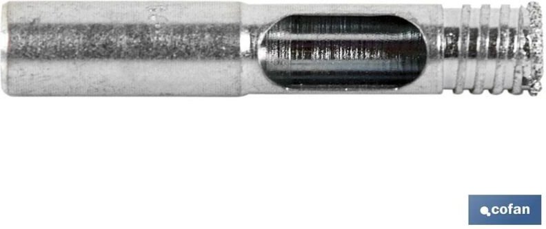 Diamantbohrer für Feinsteinzeug und Feinsteinzeugfliesen (Ø8 mm.) COFAN 09290800