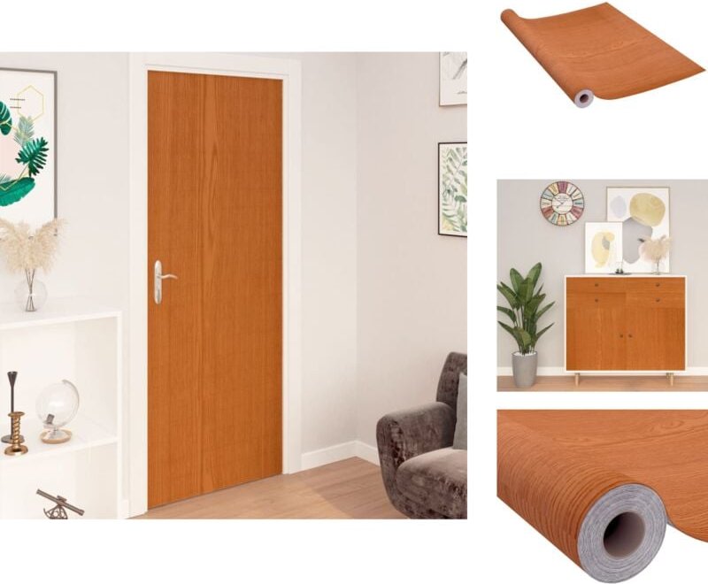Thumbnail - Fensterfolie - Living Selbstklebende Möbelfolie Helle Eiche 500 x 90 cm pvc - Beige