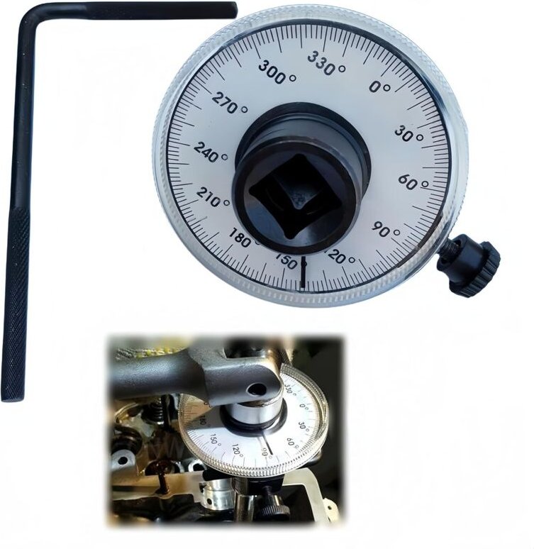 Auto-Drehwinkelmesser - 360°-Drehmomentmesser - Torsionsschlüssel mit verstellbarem Arm - Winkel-Drehmomentmesser