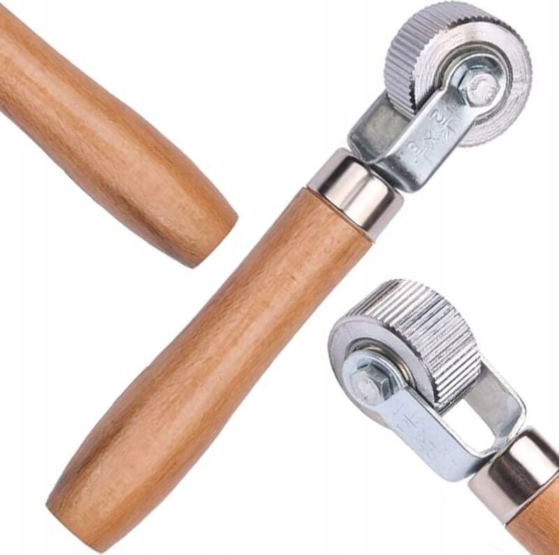 Flickenroller aus Holz mit 20 mm breitem Lager