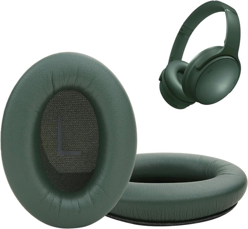 Ohrpolster für Bose QuietComfort 45 QC35 QC35ii QC25 QC15, Ersatz-Ohrpolster-Set mit verbessertem Memory-Schaum (Zypress...