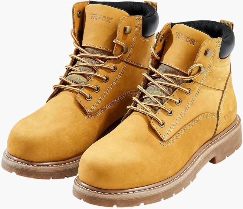 Arbeitsstiefel mit Stahlkappe, US-Größe 10, Arbeitsschuhe für Herren, Sicherheitsschuhe, leichte und atmungsaktive Herre...