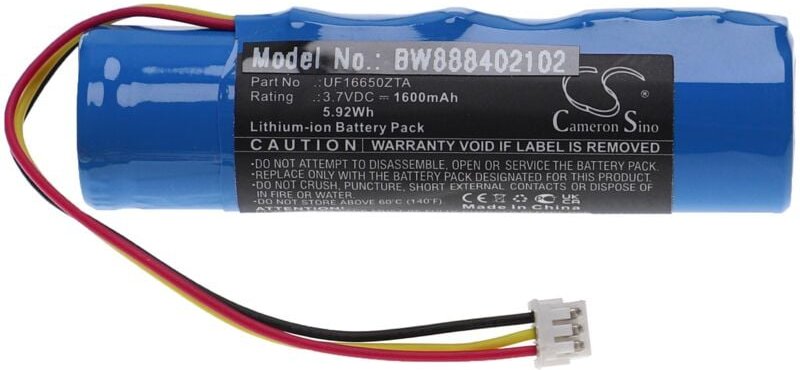 vhbw Akku kompatibel mit Akai EWI Solo, 5000 Blasinstrument, Windinstrument (1600mAh, 3,7V, Li-Ion)