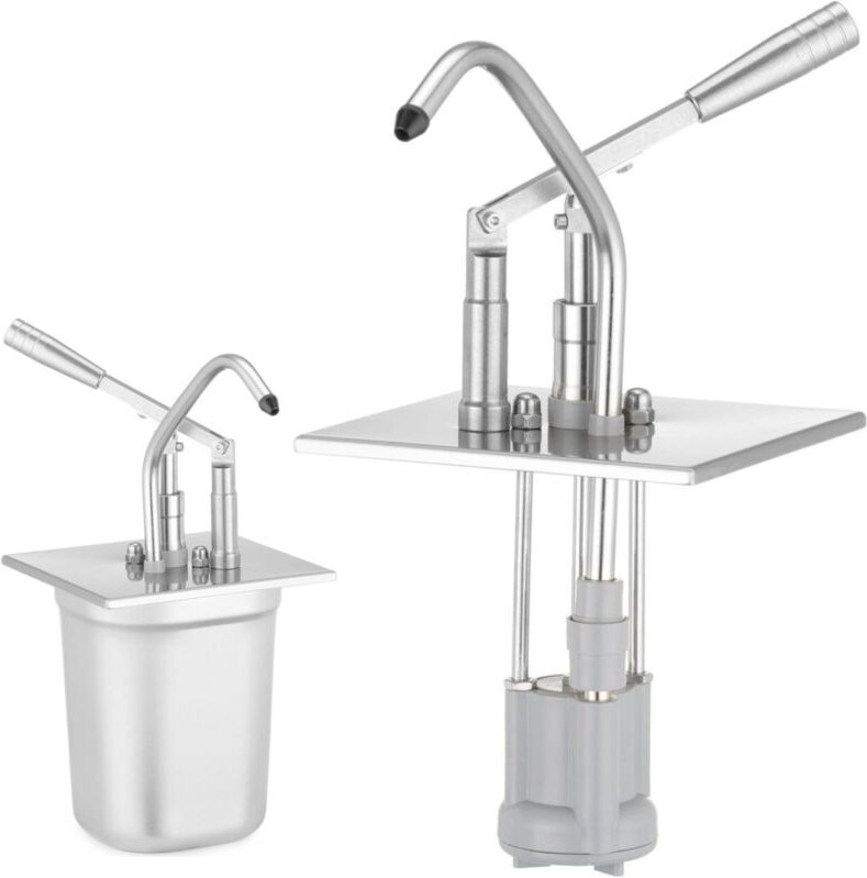 HENDI Deckel mit Spender für GN-Behälter, aus rostfreiem Stahl, GN 1/6, 180x165mm