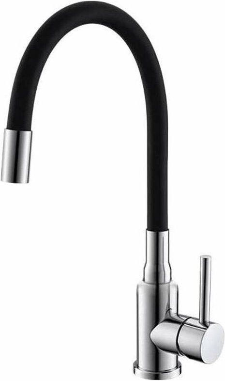 Alveus - Mintas - Spültischarmatur mit flexiblem Arm, Chrom/schwarz 1144427