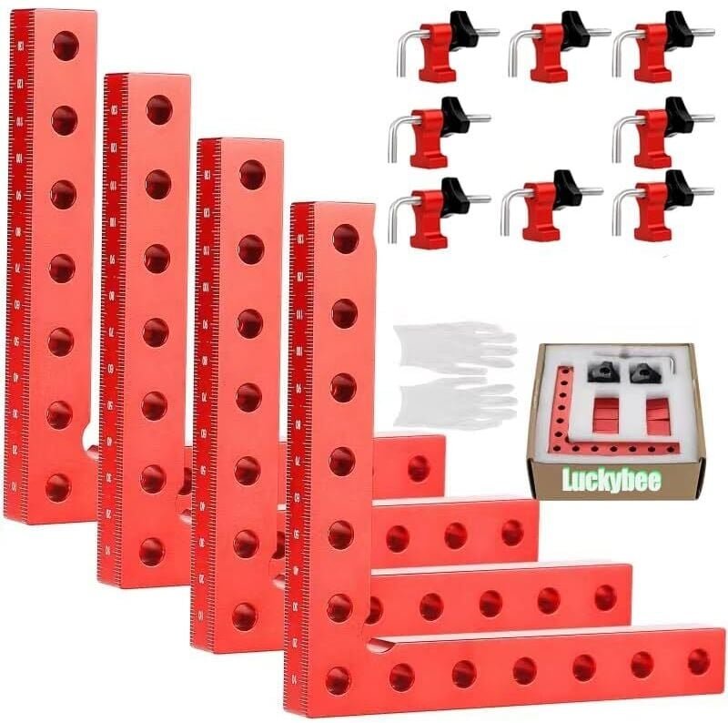 90-Grad-Positionierungsblock – 90-Grad-Eckklemme, rechtwinklige Befestigungsklemme aus Aluminiumlegierung, Positionierun...