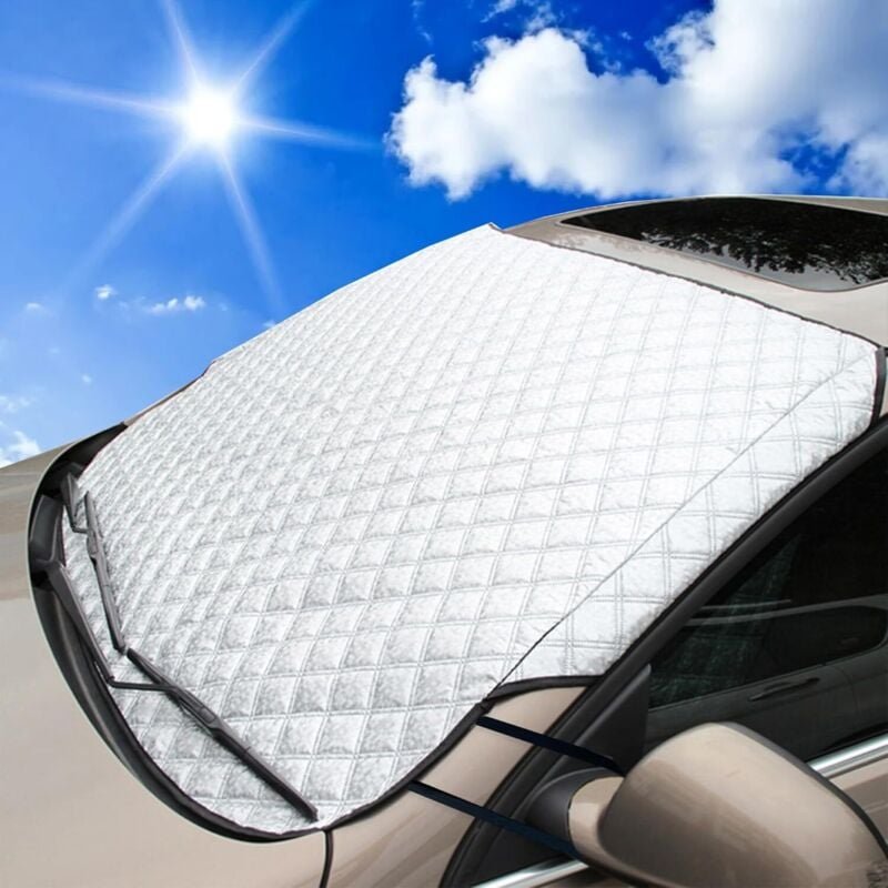 Auto-Windschutzscheiben-Frostschutz, 4-lagiger Auto-Winter-Windschutzscheibenschutz, Auto-Winter-Windschutzscheibenabdec...
