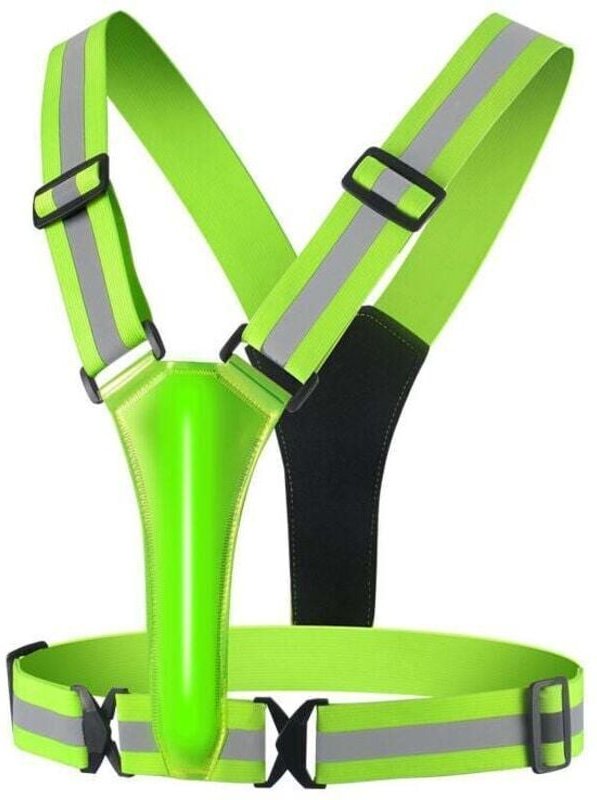 Usb wiederaufladbare LED-Sicherheitsweste – reflektierend – mit LED-Beleuchtung und 2 reflektierenden Streifen zum Jogge...