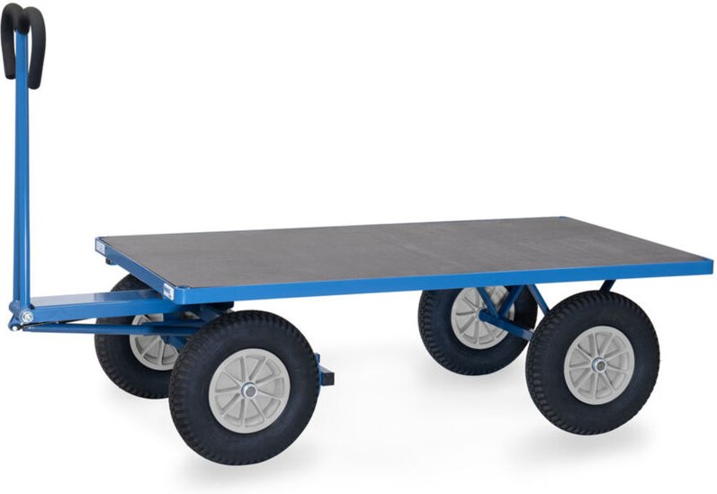 Fetra Handpritschenwagen mit Polyurethanbereifung, 1600x900mm Ladefläche 750kg Tragkraft