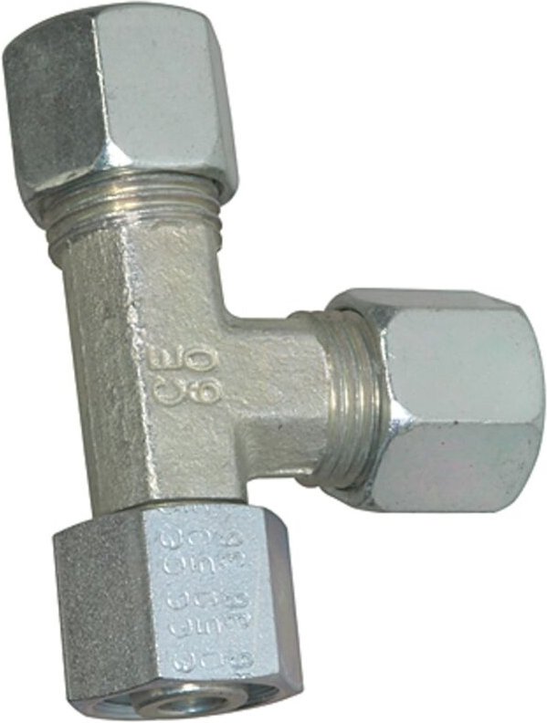 Einstellbare L-Verschraubung, Rohr-Außen-Ø 6, Stahl verzinkt - Riegler