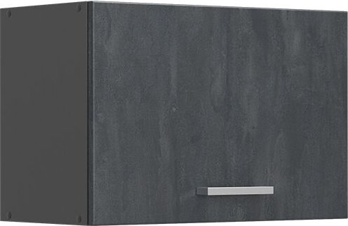 Küchenoberschrank R-Line, Schwarz Beton, 60 cm Flach, Vicco