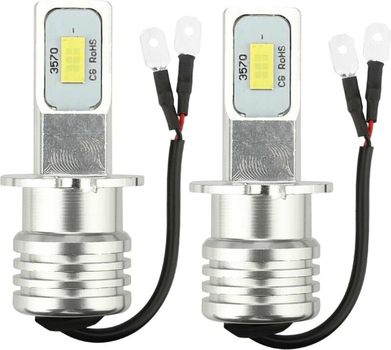 2X H3 Superhelles LED-Scheinwerfer-Kit 100W 10000LM -DRL-Birnen 6000K Weiß