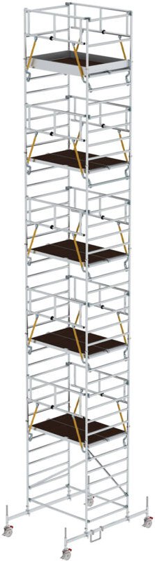 MUNK Rollgerüst SG mit Doppelplattform 1,35x1,80m Plattform 12,54m AH