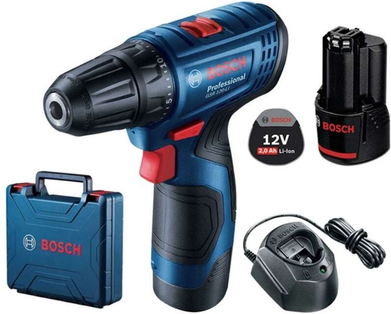 Werkzeug - 12V Akku-Schrauber, 2 x 2,0 Ah Akkus, Ladegerät 06019G8000 - Bosch