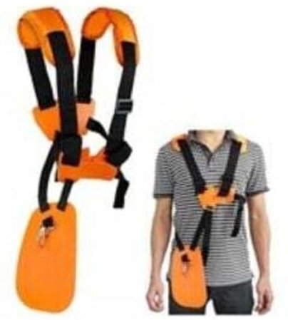 Gurtzeug für Freischneider – Doppelter Schultergurt für Rasenmäher mit strapazierfähigem, verstellbarem Nylongurt, Farbe...