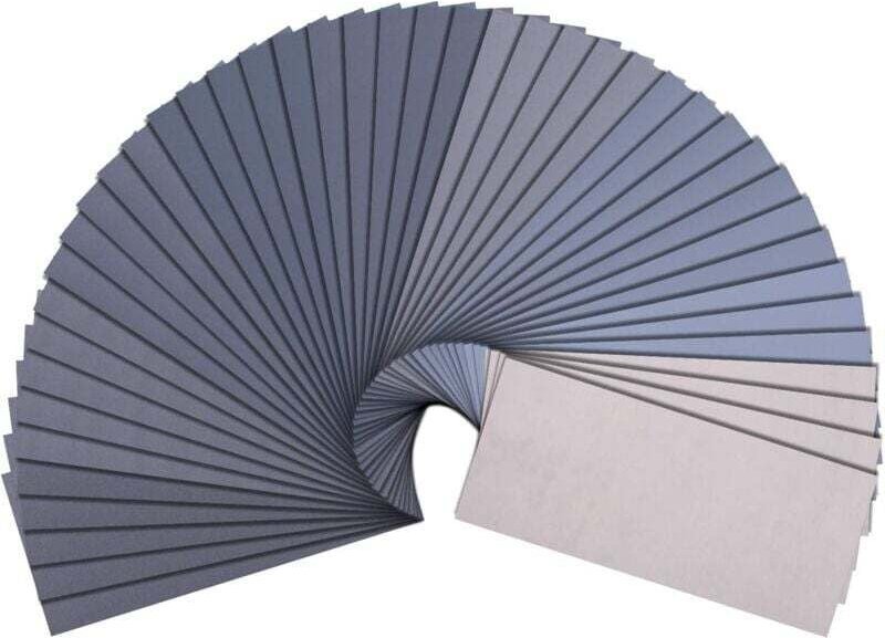 90 Stück Schleifpapier, Körnung 400 bis 5000, wassertrockenes Glasschleifpapier, 9 x 3,6 Zoll