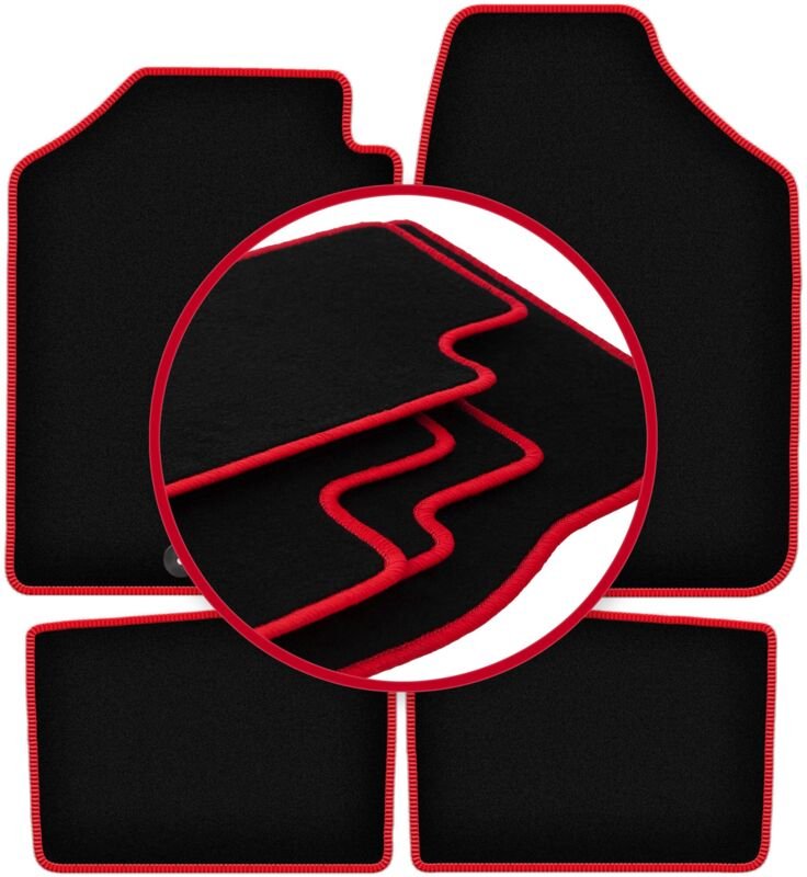 CARLUX-RED Autofußmatten für: Dacia Spring Fließheck (2021-)