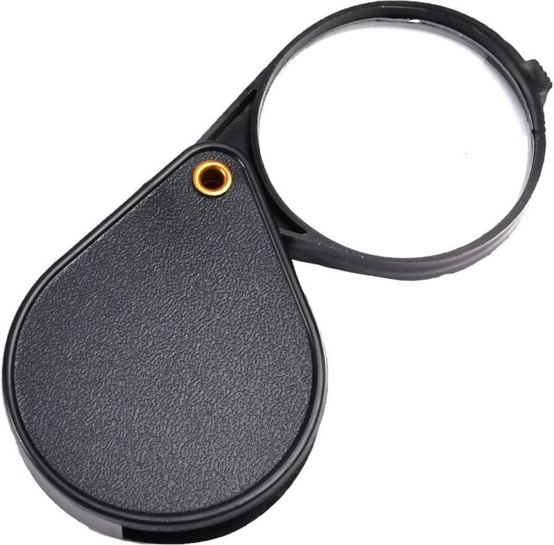 Thumbnail - Faltbare Taschenlupe zum Lesen mit Etui 60 mm (84010001)